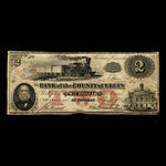 Canada, Bank of the County of Elgin, 2 dollars <br /> August 1, 1856