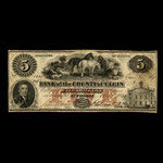Canada, Bank of the County of Elgin, 5 dollars <br /> August 1, 1856