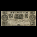 Canada, Agricultural Bank (Toronto), 2 dollars : February 2, 1836