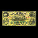Canada, Bank of Toronto (The), 20 dollars <br /> October 1, 1929