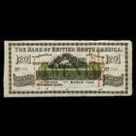 Canada, Bank of British North America, 20 dollars <br /> March 5, 1860