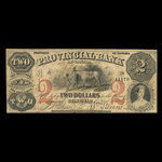 Canada, Provincial Bank of Canada (Stanstead), 2 dollars <br /> April 1, 1856