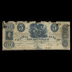 Canada, Central Bank of New Brunswick, 5 pounds <br /> May 1, 1853