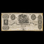 Canada, Central Bank of New Brunswick, 5 pounds <br /> 1857