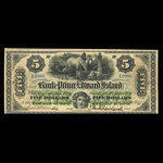 Canada, Bank of Prince Edward Island, 5 dollars <br /> January 1, 1877