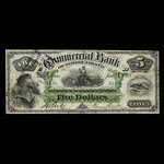 Canada, Commercial Bank of Newfoundland, 5 dollars <br /> January 3, 1888