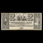 Canada, Commercial Bank of the Midland District, 2 dollars <br /> July 1, 1843