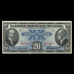 Canada, Provincial Bank of Canada, 20 dollars <br /> August 1, 1928