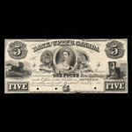 Canada, Bank of Upper Canada (York), 5 dollars <br /> January 31, 1851