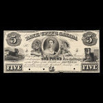 Canada, Bank of Upper Canada (York), 5 dollars : January 31, 1851