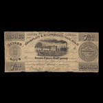 Canada, Champlain & St. Lawrence Railroad Company, 15 sous <br /> August 1, 1837