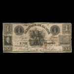 Canada, City Bank (Montreal), 1 dollar <br /> October 10, 1833