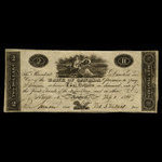 Canada, Bank of Canada, 2 dollars <br /> February 1, 1822