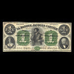 Canada, Banque Jacques-Cartier, 1 piastre <br /> January 2, 1862
