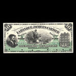 Canada, Banque Jacques-Cartier, 10 piastres : June 1, 1886