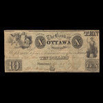 Canada, Bank of Ottawa, 10 dollars <br /> April 1, 1837