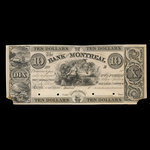 Canada, Bank of Montreal, 10 dollars <br /> 1839