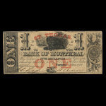 Canada, Bank of Montreal, 1 dollar <br /> May 1, 1849