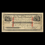 Canada, Bank of Montreal, 4 dollars <br /> April 1, 1852