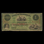 Canada, Bank of Montreal, 1 dollar <br /> January 3, 1859