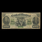 Canada, Bank of Montreal, 5 dollars <br /> January 2, 1871