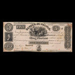 Canada, Banque du Peuple (People's Bank), 5 dollars <br /> 1836