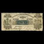 Canada, Bank of British North America, 2 dollars <br /> January 1, 1856