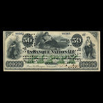 Canada, La Banque Nationale (National Bank), 50 dollars <br /> October 2, 1871