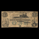 Canada, Bank of Upper Canada (York), 1 dollar <br /> August 12, 1856