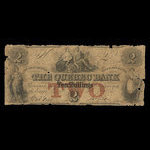 Canada, Quebec Bank, 2 dollars <br /> November 1, 1850