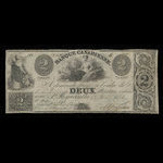 Canada, Banque Canadienne, 2 dollars <br /> August 23, 1836