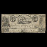 Canada, Banque Canadienne, 5 dollars <br /> August 23, 1836
