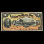 Canada, Eastern Townships Bank, 5 dollars <br /> January 2, 1906