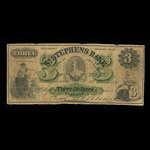 Canada, St. Stephen's Bank, 3 dollars <br /> March 1, 1880