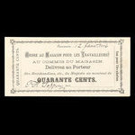 Canada, T.J. Lamontagne, 40 cents <br /> January 12, 1886