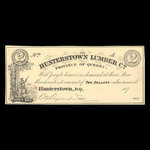 Canada, Hunterstown Lumber Co., 2 dollars <br /> 1879