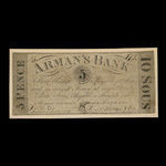 Canada, Arman's Bank, 5 pence <br /> August 1, 1837