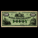 Canada, Bank of British North America, 50 dollars <br /> July 3, 1877