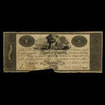 Canada, Bank of Canada, 5 dollars <br /> October 1, 1818