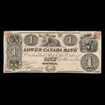 Canada, Lower Canada Bank, 1 dollar <br /> 1838