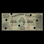Canada, Molsons Bank, 50 dollars <br /> January 2, 1891