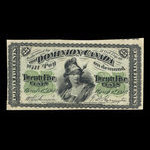 Canada, Dominion of Canada, 25 cents <br /> March 1, 1870