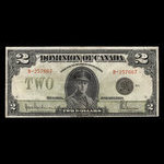 Canada, Dominion of Canada, 2 dollars <br /> June 23, 1923