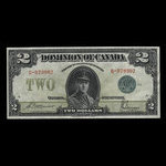 Canada, Dominion of Canada, 2 dollars <br /> June 23, 1923