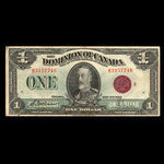 Canada, Dominion of Canada, 1 dollar <br /> July 2, 1923