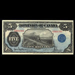 Canada, Dominion of Canada, 5 dollars <br /> May 1, 1912