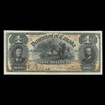 Canada, Dominion of Canada, 1 dollar <br /> March 31, 1898