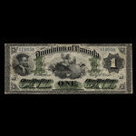Canada, Dominion of Canada, 1 dollar <br /> July 1, 1870