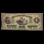 Canada, Dominion of Canada, 1 dollar <br /> July 1, 1870