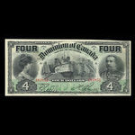 Canada, Dominion of Canada, 4 dollars <br /> January 2, 1902